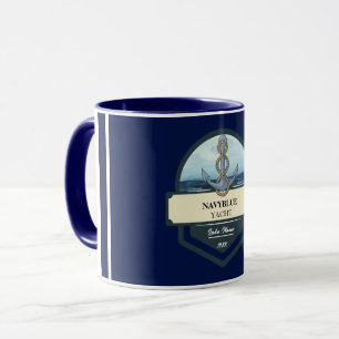 Yachthafen der Blue Navy Anchor Tasse