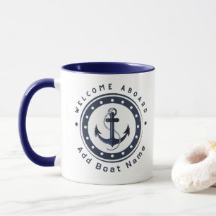 Yachthafen der Blue Navy Anchor Tasse