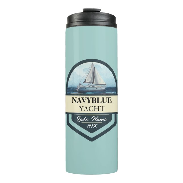 Yachthafen der Blue Navy Anchor Thermosbecher (Vorderseite)