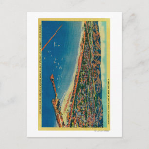 Yachthafen, Palisades und Santa Monica Postkarte