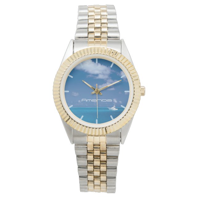 Yachting in Blue Armbanduhr (Vorderseite)