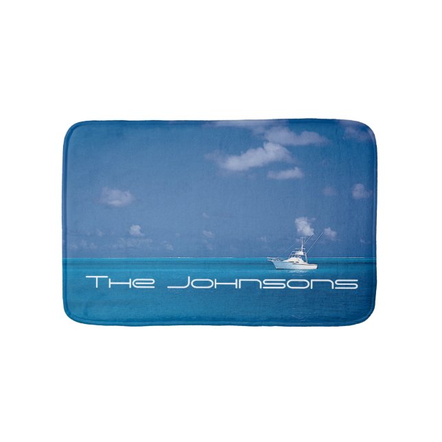 Yachting in Blue Badematte (Vorderseite)