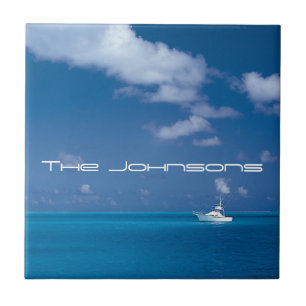 Yachting in Blue Fliese