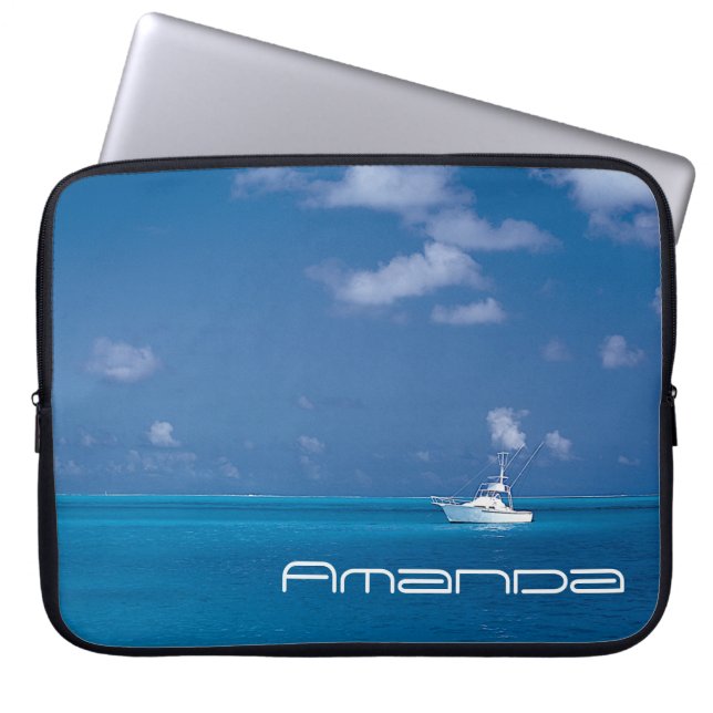 Yachting in Blue Laptopschutzhülle (Vorderseite)