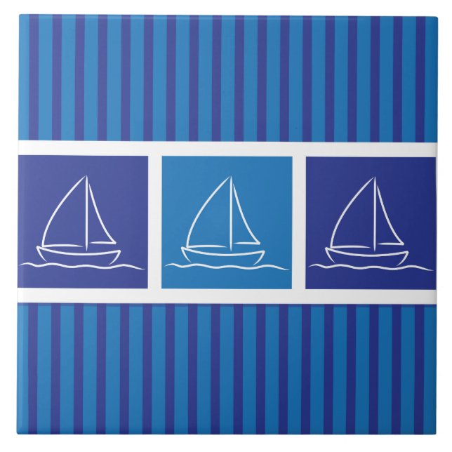Yachtmuster Fliese (Vorderseite)
