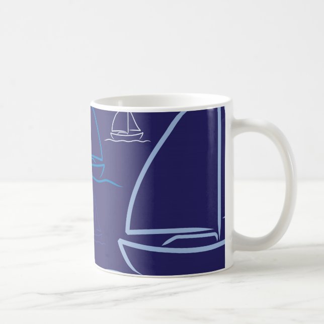 Yachtmuster Kaffeetasse (Rechts)