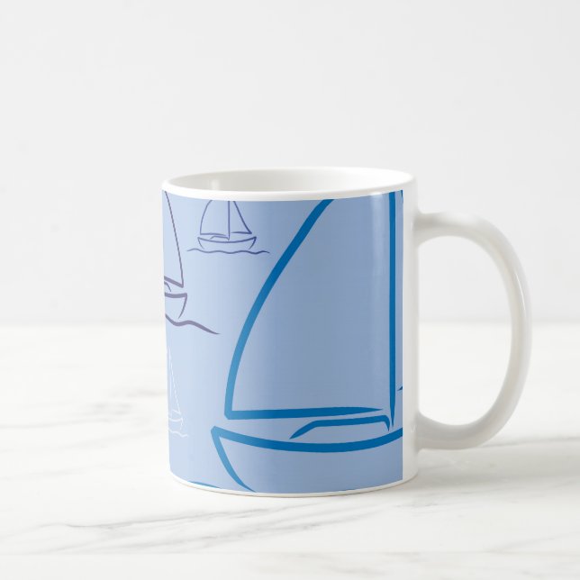 Yachtmuster Kaffeetasse (Rechts)