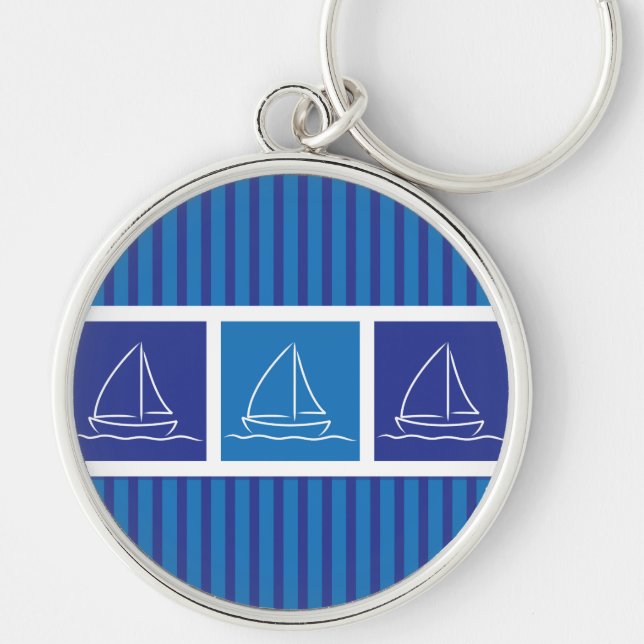 Yachtmuster Schlüsselanhänger (Vorne)