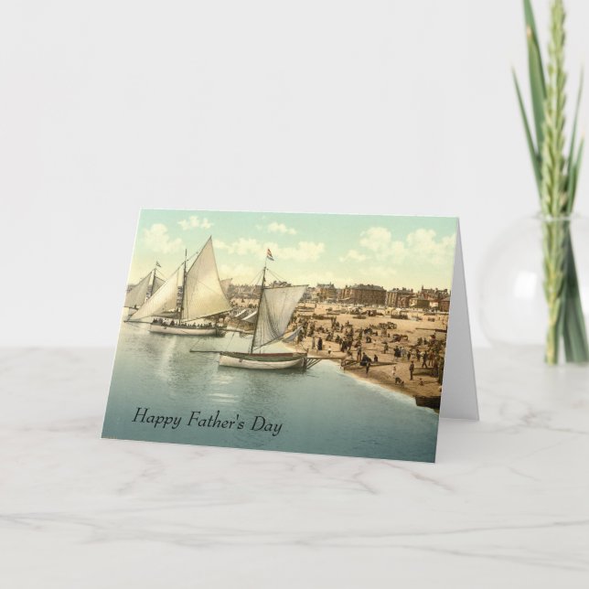 Yachts à partir de la carte de Fête des pères Yarm (Devant)