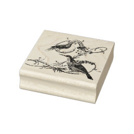 Yacou Bird Wooden Briefmarke Gummistempel