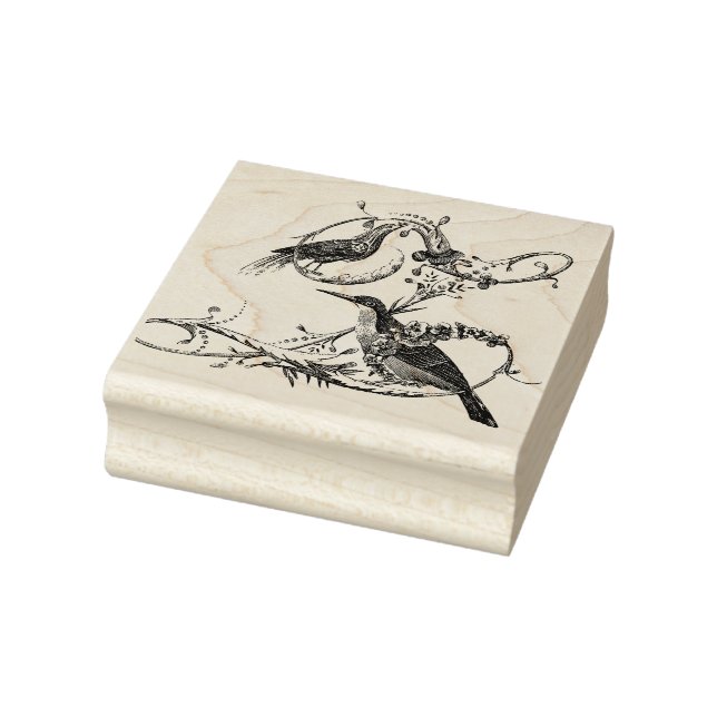 Yacou Bird Wooden Briefmarke Gummistempel (Stempel)