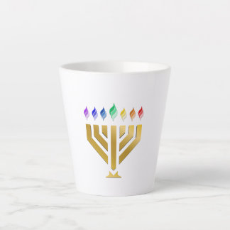 Yada Yahowah Menorah Latte Tasse