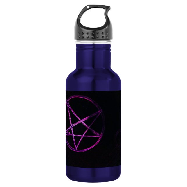 yaei lila Pentagramm Edelstahlflasche (Vorderseite)