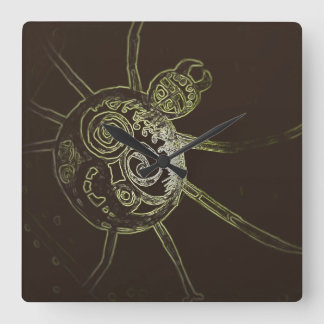 yaei spider quadratische wanduhr