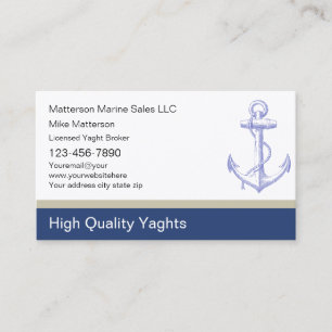 Yaght Broker Visitenkarten Visitenkarte