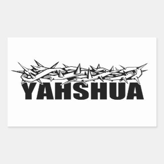 Yahshua Rechteckiger Aufkleber