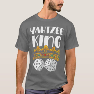 Yahtzee King Spielabend Würfelspiel lustig T-Shirt