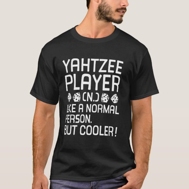 Yahtzee-Spieler-Definition T-Shirt (Vorderseite)