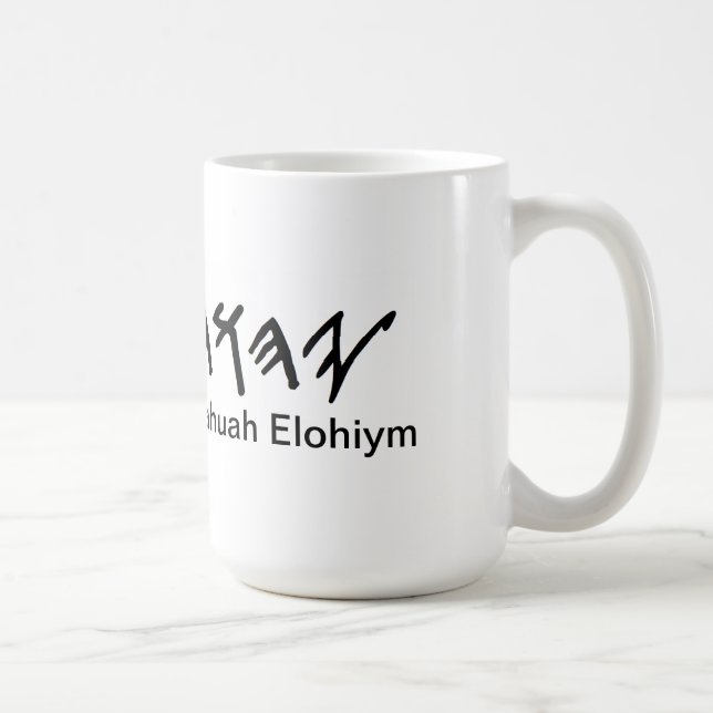 Yahuah Elohiym Kaffee-Tasse Kaffeetasse (Rechts)