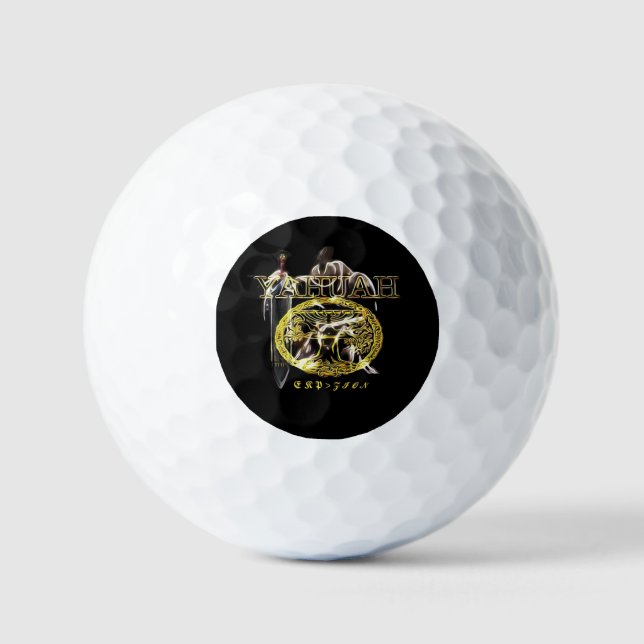 Yahuah-Name über allen Namen 03 Royal Golfball (Vorderseite)