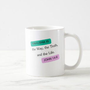Yahusha ist die Art und Weise, wie Grafik gestalte Kaffeetasse