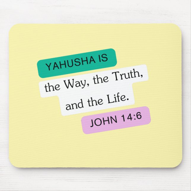 Yahusha ist die Art und Weise, wie Grafik gestalte Mousepad (Vorne)