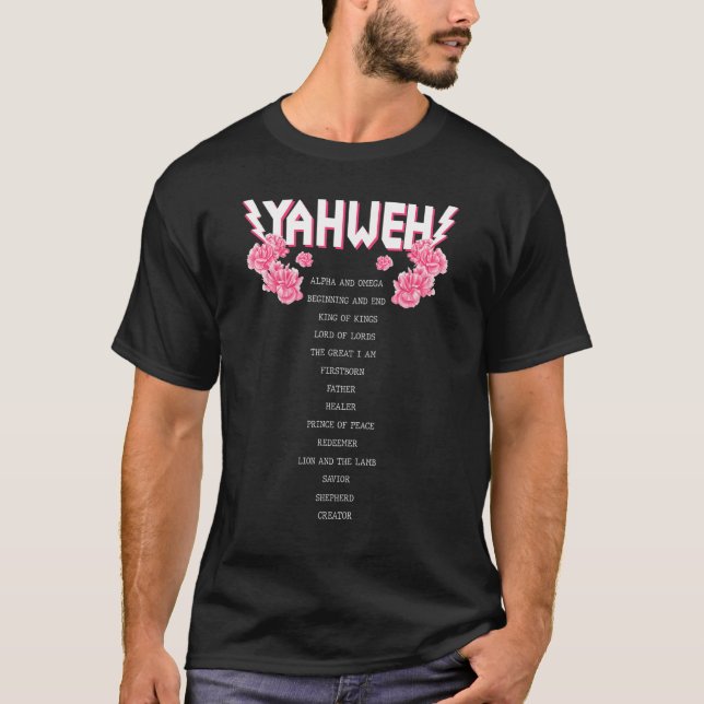 Yahweh Christliche religiöse YHWH Apparel Men and  T-Shirt (Vorderseite)
