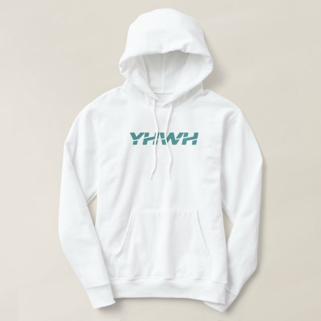 Yahweh Dusty Aquamarin Hoodie (Design vorne)