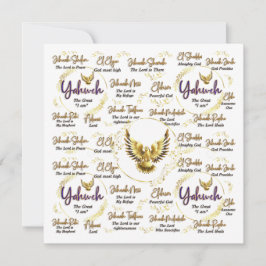 Yahweh Grußkarte Feiertagskarte