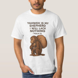 Yahweh ist mein Hirte - spiritueller Affe Christli T-Shirt