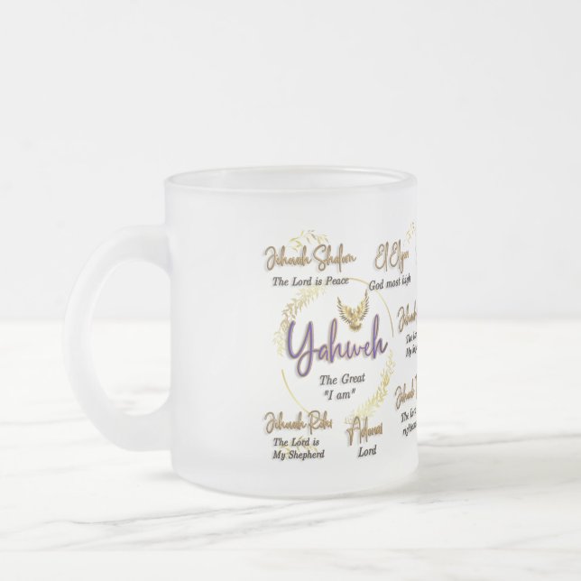 Yahweh Noms de Dieu Mug 15 oz. (Gauche)