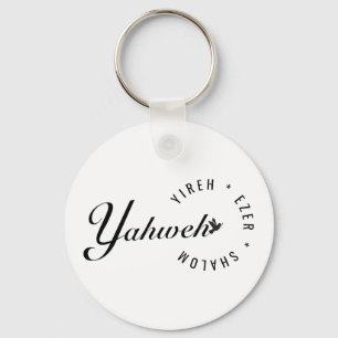 Yahweh Yireh Schalom Ezer Namen Gottes Christlich Schlüsselanhänger