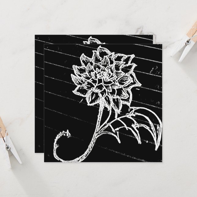 Yaie Black Rose Blume Goth (Vorderseite/Rückseite Beispiel)