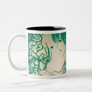 Yaie Green Monster versuchen Kitsune zu überzeugen Zweifarbige Tasse