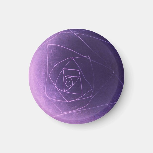 Yaie lila abstrakte spirituelle Farbe Magnet (Vorne)