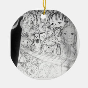 yaie monster manga anime keramik ornament