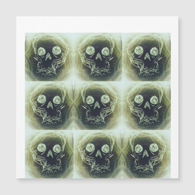 yaie Skull 666 Schlüsselanhänger Magnetkarte (Vorderseite)