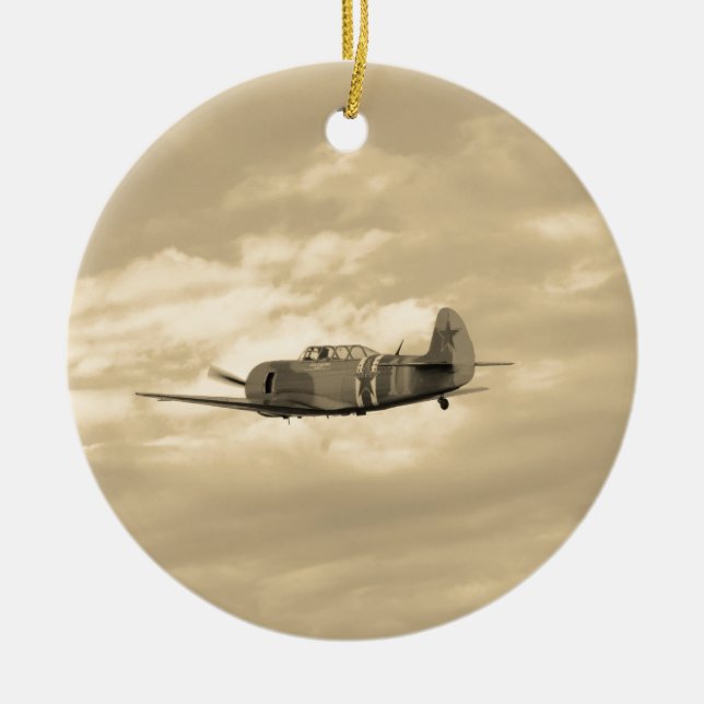 Yak 11 im Flug Keramikornament (Vorne)