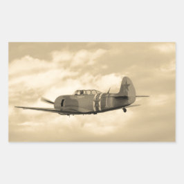 Yak 11 rechteckiger aufkleber