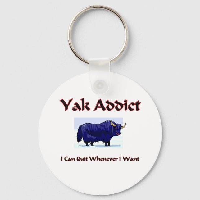Yak Addict Schlüsselanhänger (Vorderseite)