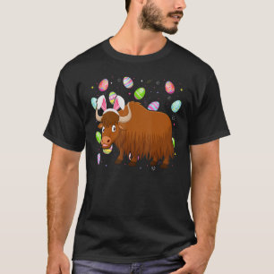 Yak Bunny Easter Egg Funny Yak Ostersonntag T-Shirt