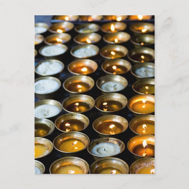 Yak Butter Candles Postkarte (Vorderseite)