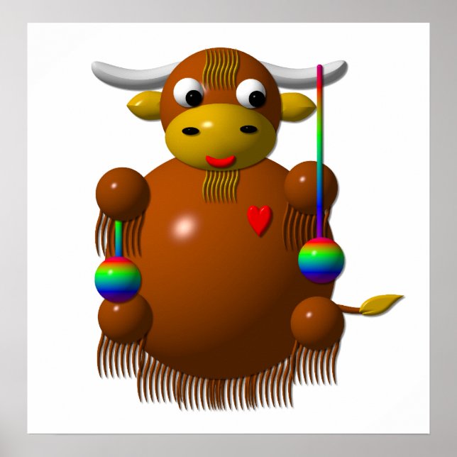 Yak spielt mit Yo-Yos Poster (Vorne)