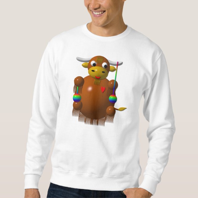 Yak spielt mit Yo-Yos Sweatshirt (Vorderseite)