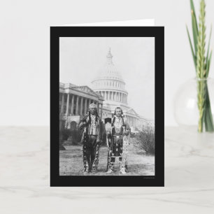 Yakama Indian Chiefs in front of the Capitol 1927 Karte