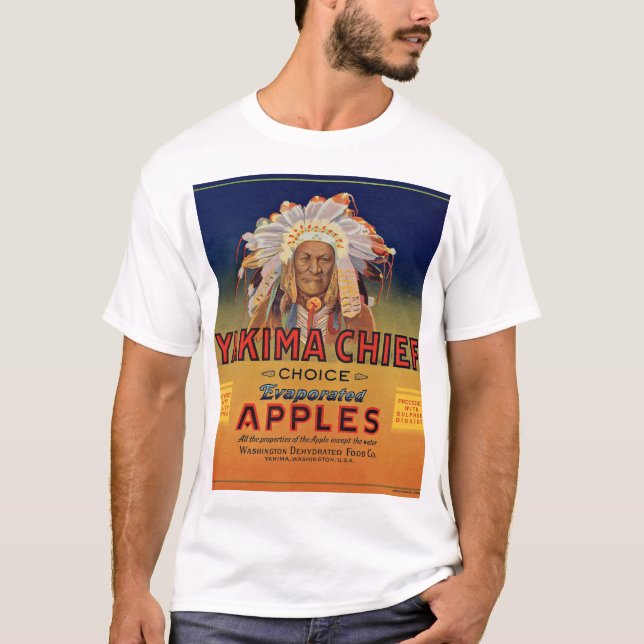 Yakima-Äpfelschild mit dem höchsten Verdunstungsze T-Shirt (Vorderseite)