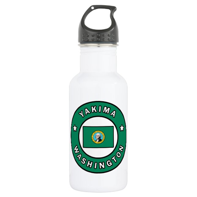 Yakima Washington Edelstahlflasche (Vorderseite)