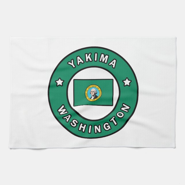 Yakima Washington Geschirrtuch (Horizontal)