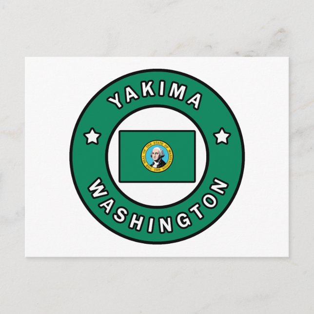 Yakima Washington Postkarte (Vorderseite)