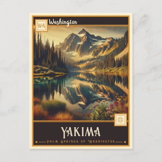 Yakima, Washington| Vintag Postkarte (Vorderseite)